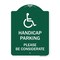Signmission Handicap Parking Please Considerate W/ HandicapHeavy-Gauge Aluminum Sign, 18" x 24", GW-1824-23921 A-DES-GW-1824-23921 - alternate 1